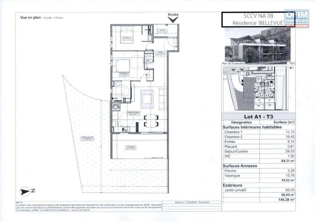 Vente-appartement-T3-défiscalisation-loi-pinel-avec-jardin-privatif-saint-gilles-les-bains